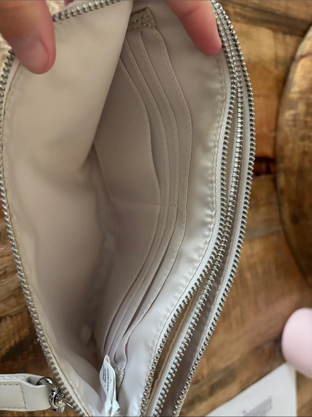 Lululemon White Wristlet Pouch